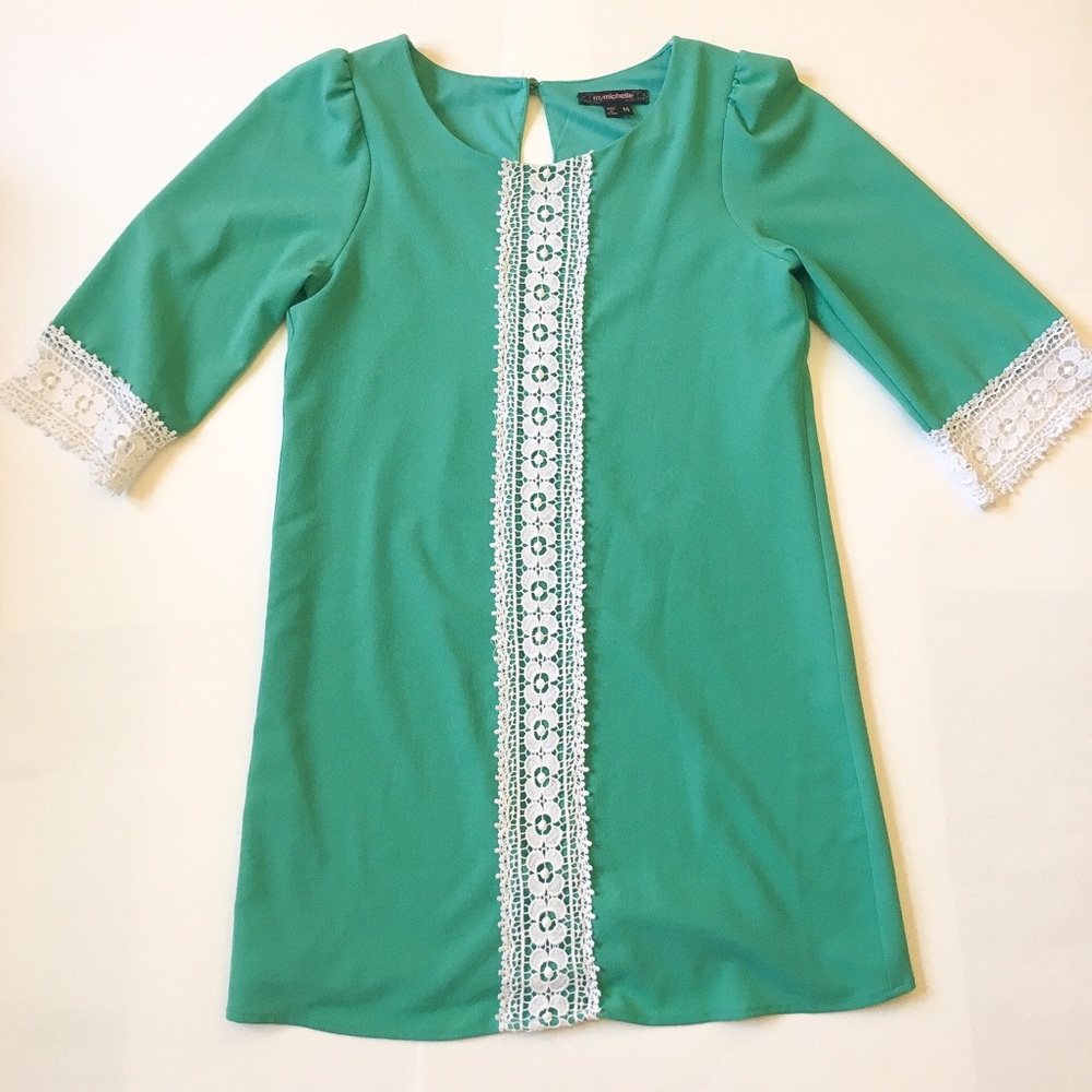 Retro MCM Girl’s Lined Spring Green Dress